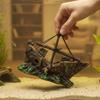 Shipwreck Aquarium Ornament Detailed Decoration