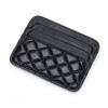 Small Card Bag Women's Sheepskin Embroidered Diamond-grid ID Candy Color Mini Multi-card Holder Genuine Leather Change Purse