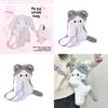 Rabbit Cat Plush Bag Ladies Cute Cartoon Shoulder Bag For Autumn Winter Fashion