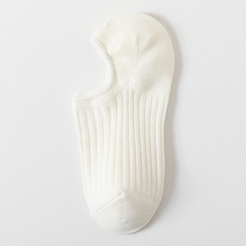 Damen Sommer Dünner Stil Einfarbig Flacher Ausschnitt Fällt Nicht Ab mit Unsichtbaren Socken