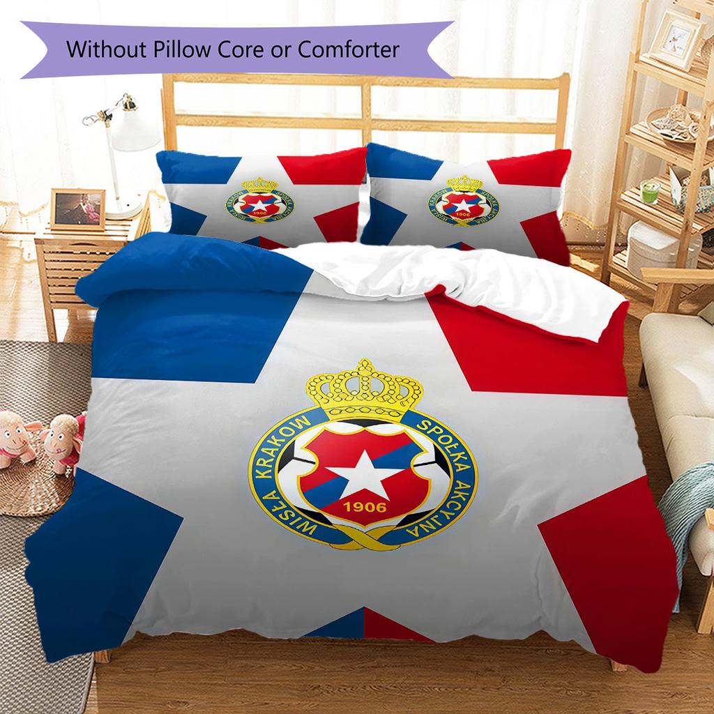 Wisła Poster Bedding Quilt Set Quilt Cover Pillowcase Home Decoration Birthday Gift (1 * Duvet Cover + 2 * Pillowcase, Without Core)