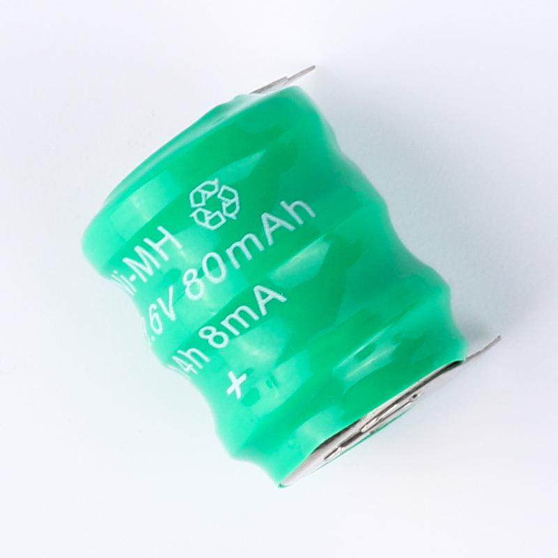 Nuoxing B80H 3.6V Ni-MH Rechargeable Button Battery Pack for Instruments