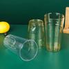 Household Transparent Cup Water Cup Multifunctional Juice Beverage Cup Simple Solid Color Acrylic Multilateral Drinking Cup