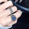 Nepalese Gemstone Open Ring, Personalized Love, Retro Trendy Cool Niche Design, Retro Index Finger Ring, Stacking And Wearing Rings