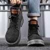 Arbeitskleidung Trendige Herrenschuhe Herbst Neu High Top Übergröße Herren Denim Casual Stiefel Britischer Stil