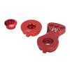 25T Servo Saver Adjust Aluminum Alloy Universal Servo Arm Replacement for 1 10 RC Cars M 29.5mm Length Red