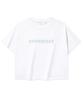 COVERNAT WOMAN Ice String Crop Short Sleeve Tee White