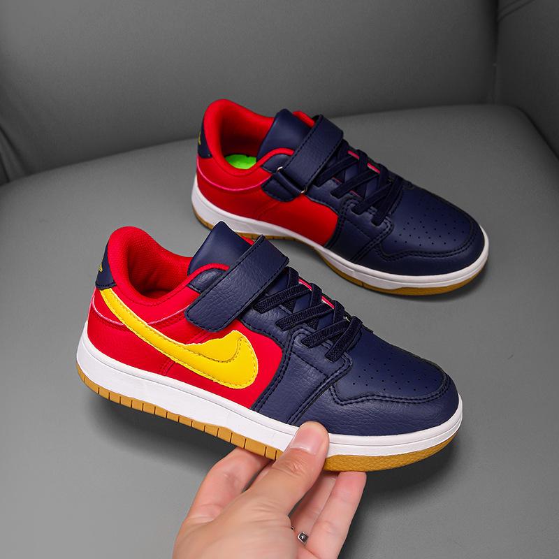 AJ1 Kids' Spring 2025 Multicolor Skate & Basketball Shoes, Medium & Large Sizes, Air Force One Style for Girls