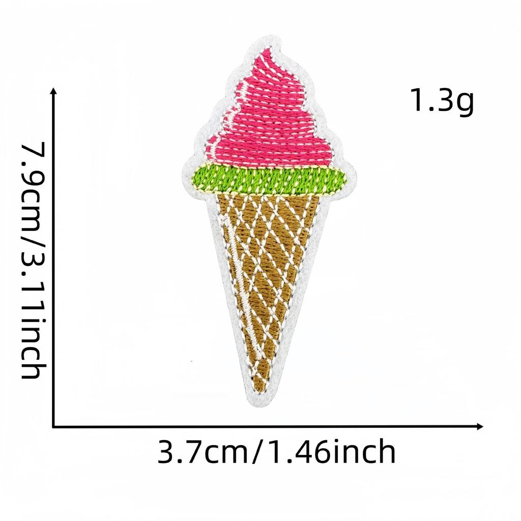 Cartoon Watermelon Embroidered Patch for Clothing & Bags - Heat Adhesive