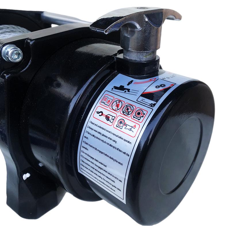 Waterproof Portable Electric Winch Accessories - Vehicle Self-Rescue Mini Crane for Off-Road Use