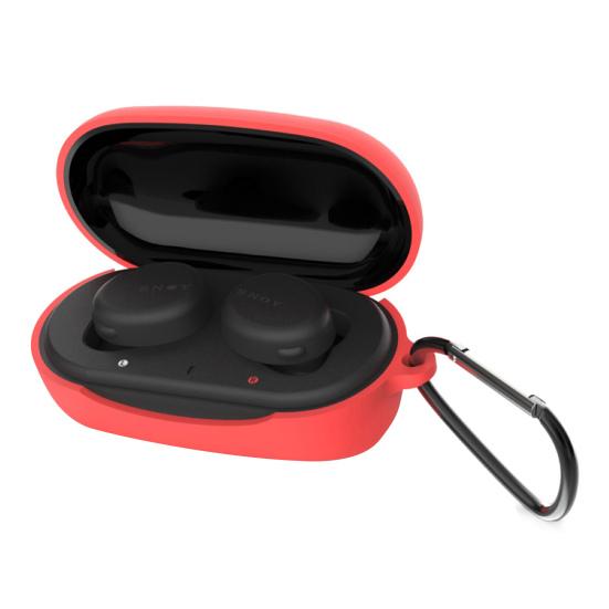 Earphones Case Solid Anti-drop Silicone Earphones Protective Case for Sony WF-XB700