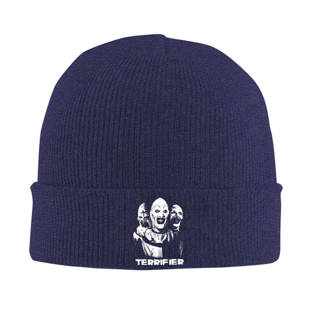 Terrifier Beanie Hats  Bonnet Hats Men Women Unisex Retro Gym Knitted Hat Autumn Winter Custom Thermal Elastic Caps