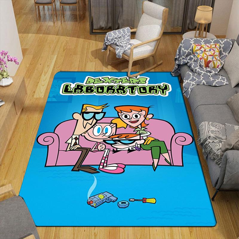 Dexter's Laboratory Characters Rug Floor Mat for Living Room or Bedroom Soft and Comfortable Carpet a Gift for Birthday and Holiday.ZFF0913032