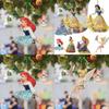Delightful Snow White Ariel Belle Rapunzel Acrylic Pendant Ornaments Xmas Tree Decor