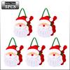 1-10PCS Christmas Felt Candy Bags Cartoon Apple Pouch Santa Sack Kids Gift Packaging Bag Xmas Tree Holiday Decoration