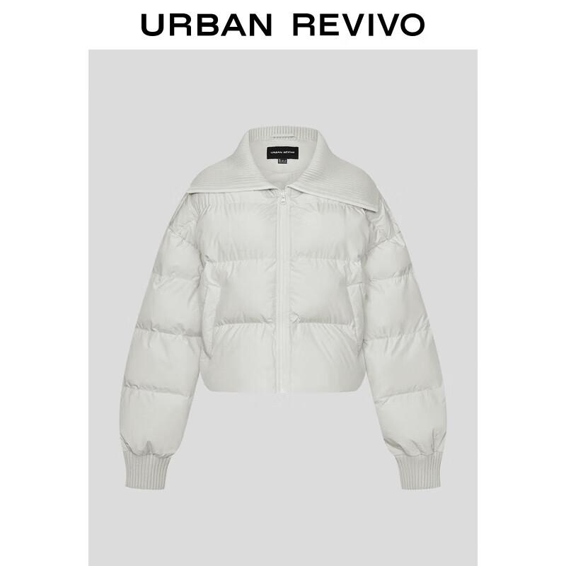

UR Women s Luminous Stand Collar Quilted Oversized Puffer Jacket M