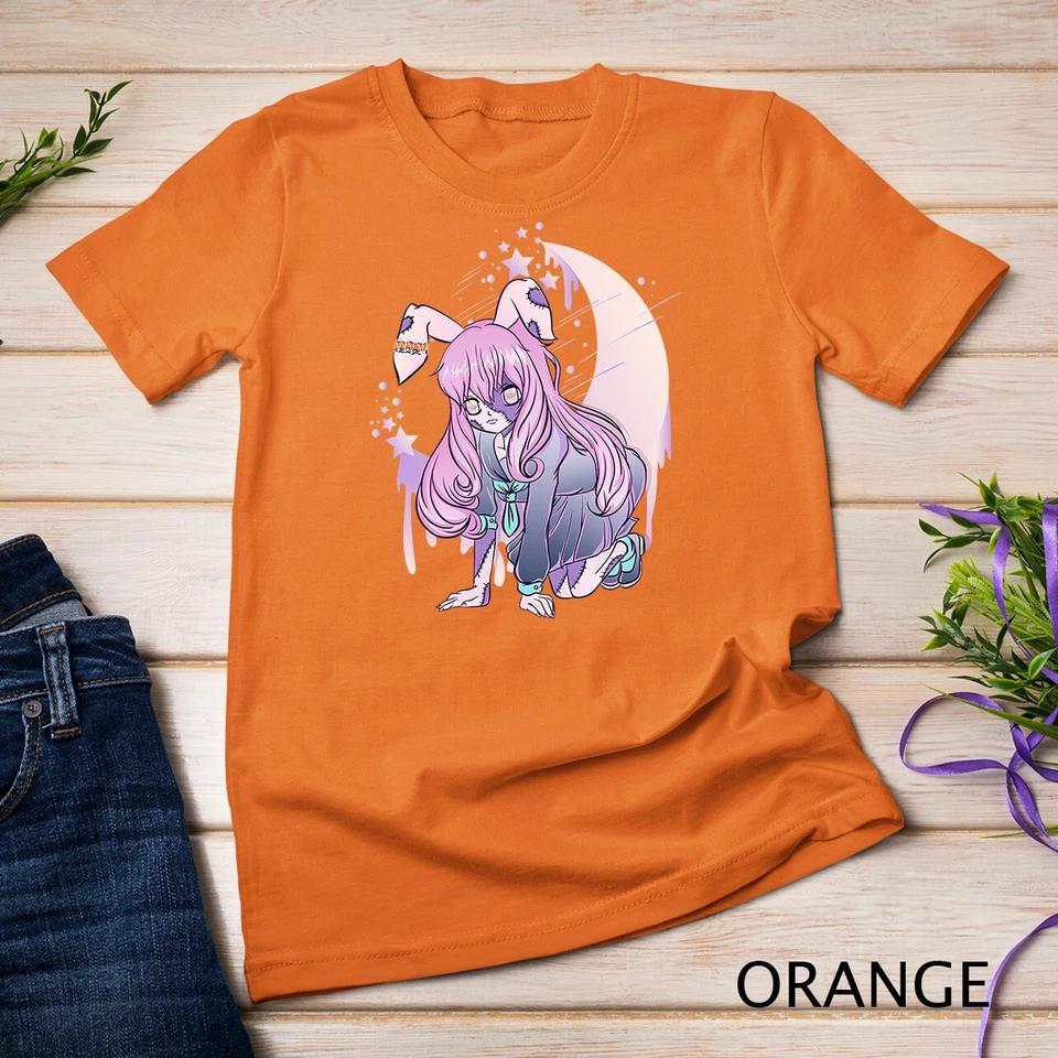 Pastel Goth Half Moon Anime Girl Unisex T-shirt 5 4XL