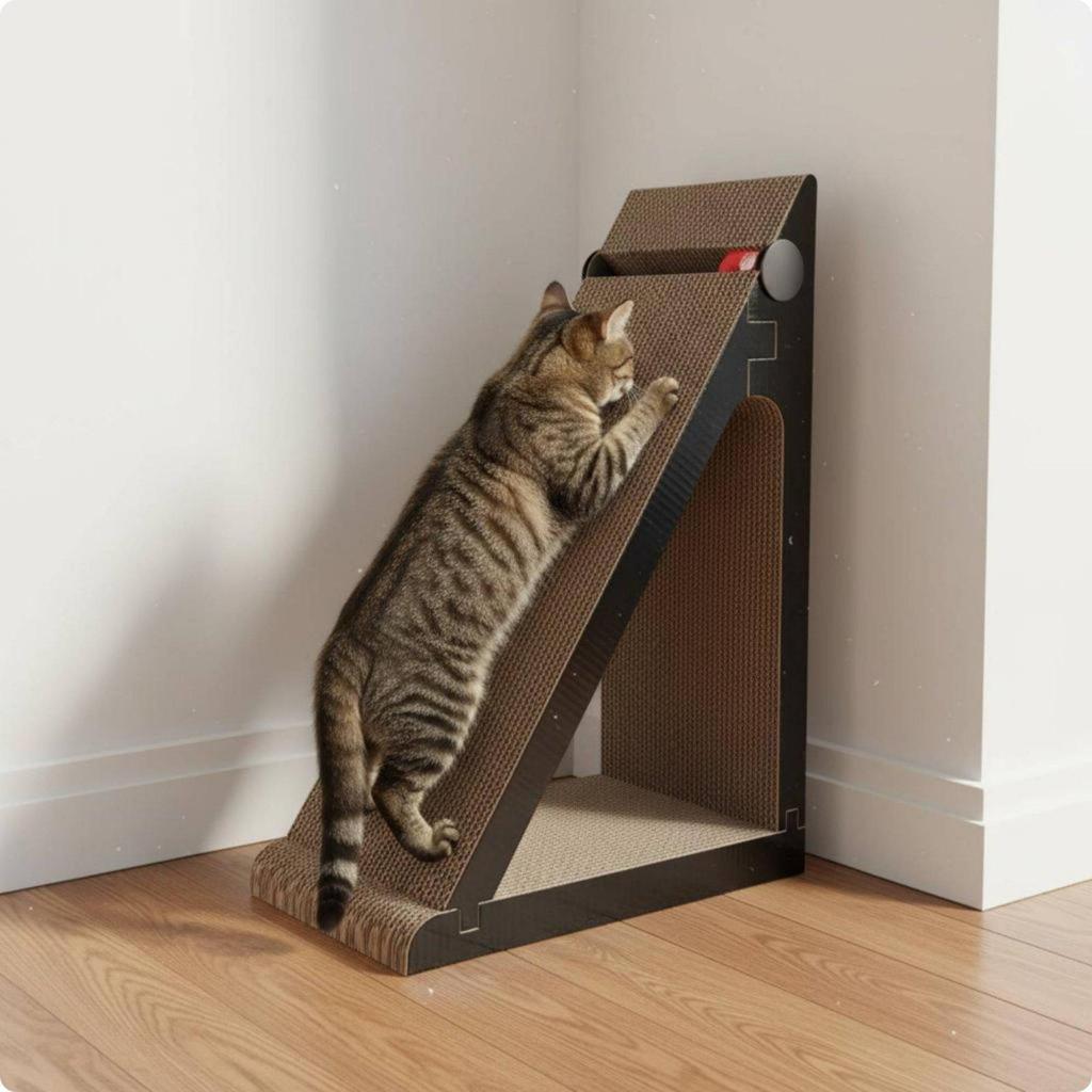 Triangle Cat Scratcher Wear-Resistant Wall Low Dust Cardboard