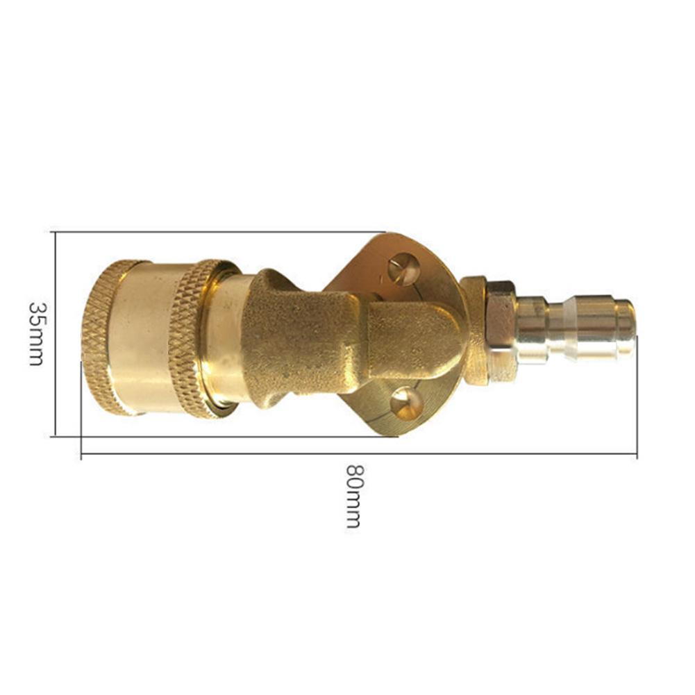 For Patio Cleaning Pressure Washer Kit High-pressure Washer Swivel Coupler Quick-connect Swivel Coupler Metal Construction