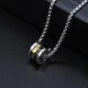 Rotatable small waist titanium steel necklace light luxury niche design high sense Internet celebrity collarbone chain accessories for men and women