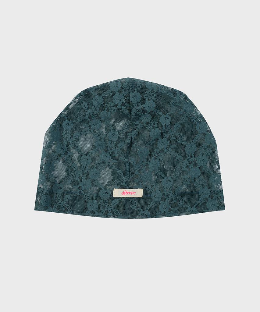 EIREVE Lace See-Through Beanie (Teal Green)