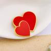 Unique Heart Shaped Brooch For Couples And Friend Crafted From Sturdy Alloy