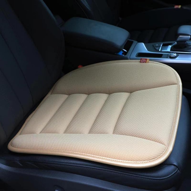 Car Seat Cushion Memory Foam Thin Seat Cushion For Car Truck Seat Driver, 20X18.5X1.2 Inches, Black