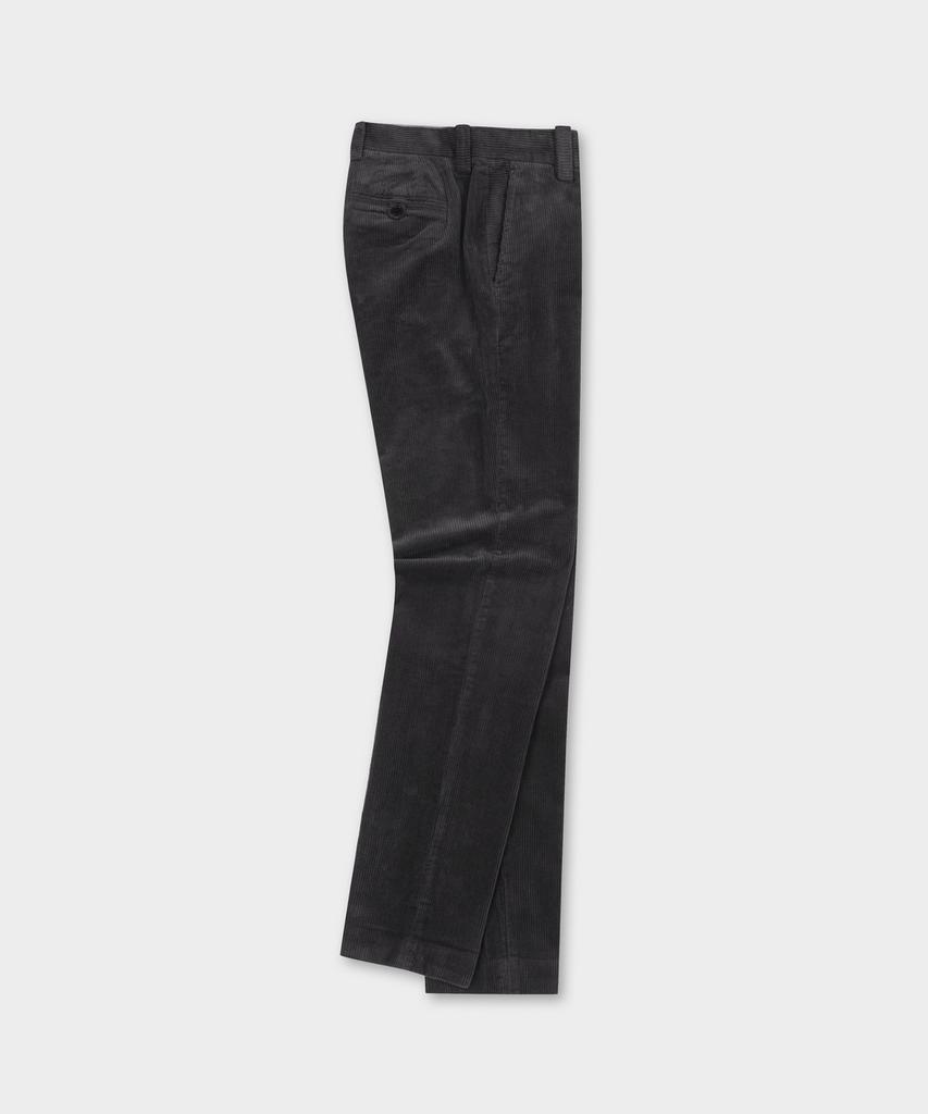 BROOKS BROTHERS Slim Fit 8W Corduroy Pants (Black) (Bbpcmnf402)