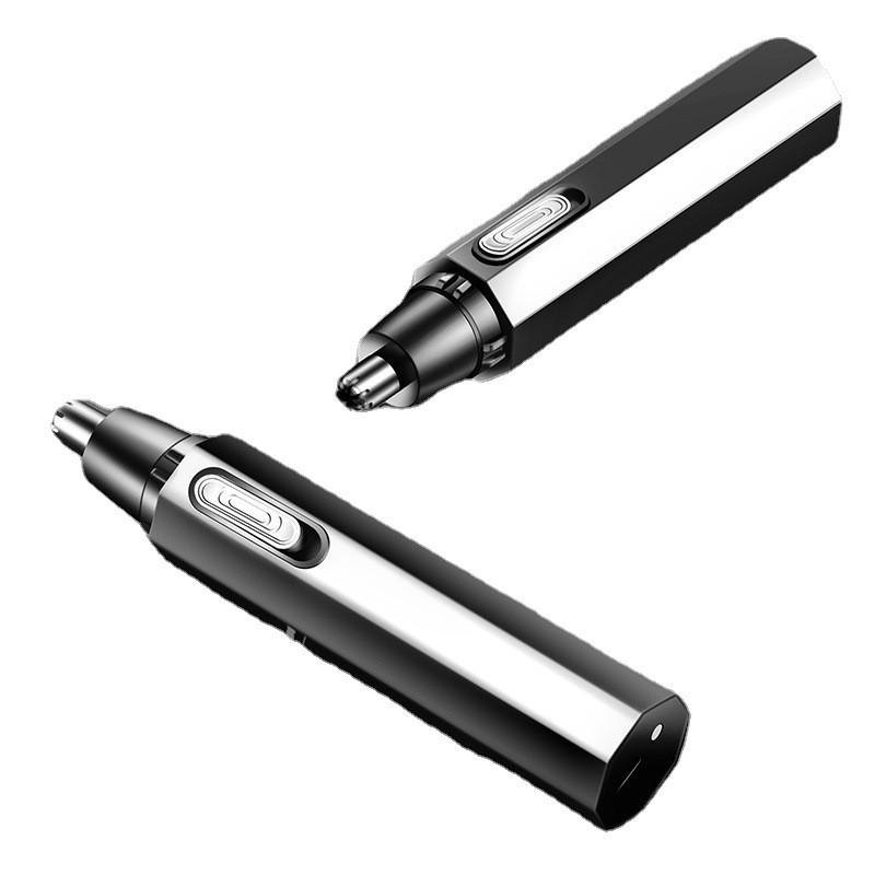 Electric Rechargeable Nose Hair Trimmer With Waterproof Detachable Blade For Travel And Personal Grooming