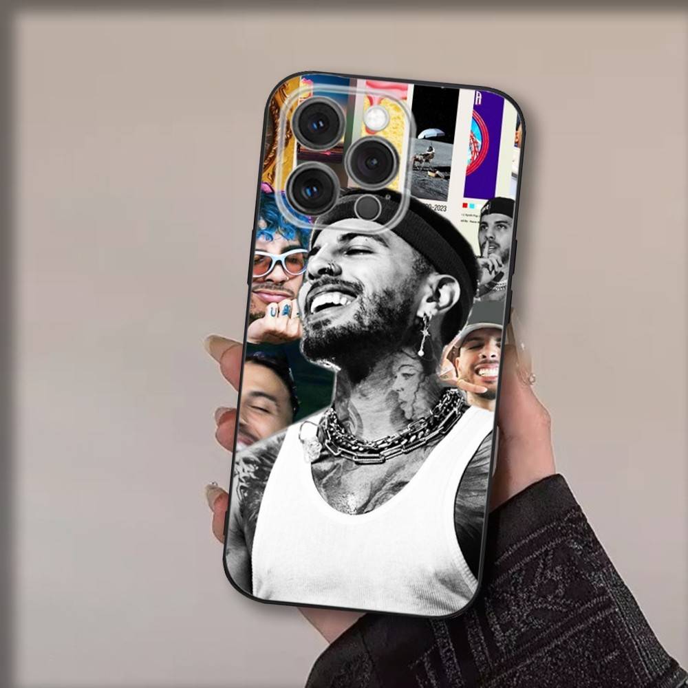 

Singer R-Rauws A-Alejandro Phone Case For iPhone 17,16,15,14,13,12,11,Pro,Max,Plus,Air,X,XS,XR,SE,8,7,Mini,Soft Black Funda iPhone17PRO
