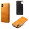 For Samsung Galaxy A06 4G Case Calf Texture PU Leather Hard PC Protective Phone Cover