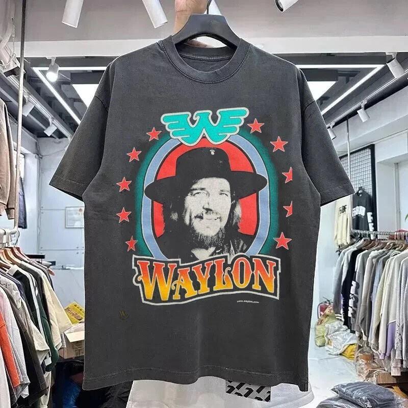 

Waylon Jennings Tour 2025 Shirt Rare Charcoal Unisex Shirt S-5XL KH16128 Unisex T-Shirt S