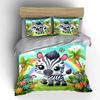 Whimsical Zebra Paradise. Bedding Sets Duvet Covers Pillowcases(1* Duvet Cover 2* Pillowcases Without Duvet Insert)