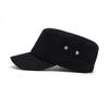 Men's Cotton Cap Solid Color Flat Cap Outdoor Sports Cap Sunscreen Cap