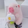 Cute Novelty Capybara Keychain Soft Pp Cotton Stuffed Animal Plush Doll