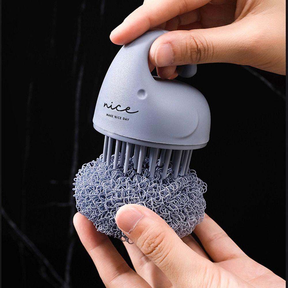 Sturdy Construction Pan Cleaning Brush Short Handle Dish Washing Scrubber Dish Washing
