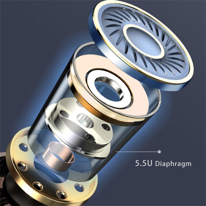 In-Ear-Kopfhörer mit Kabelfernbedienung und Mikrofon Bass Hifi Musik-Ohrhörer für Mobiltelefon Computer MP3