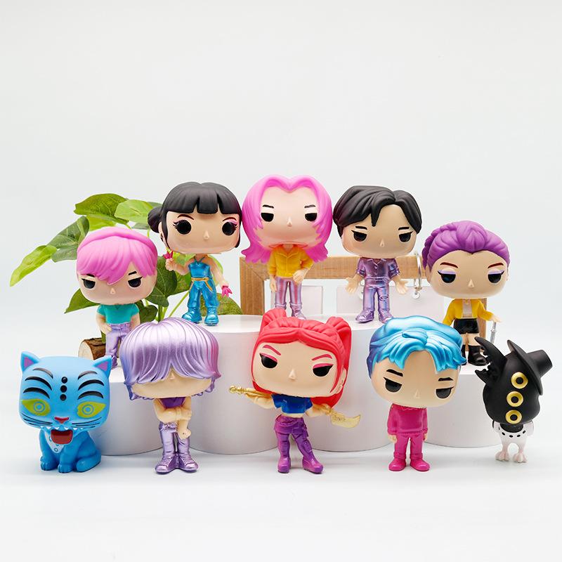 Anime Kpop Demon Hunters Figure Model Toy Cartoon Gaming Peripherals Desk Decoration Collection Figures Model Toy For Kid Gift