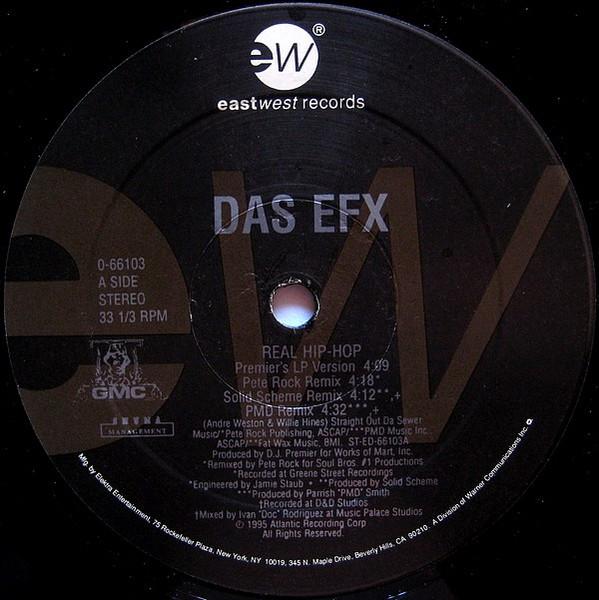 

12inch Record DAS EFX - Real Hip-Hop 066103 EastWest Record US Rap & Hip-Hop/R&B Used