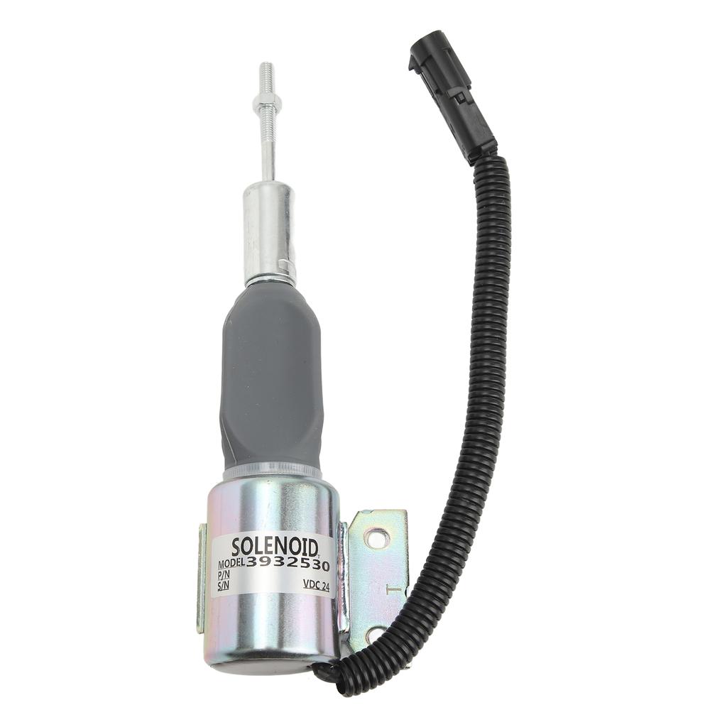 24V Engine Diesel Shut Off Solenoid 3932530 Fuel Shutdown Flameout Solenoid Replacement for Cummins