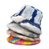 Winter Warm Fur Bucket Caps Women Men Outdoor Keep Warm Fluffy Panama Female Thickened Rabbit Hair Windproof Fisherman Caps