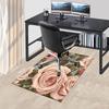 1PC Rose Pattern Carpet Ultra Soft, Thick & Absorbent, Non Slip Machine Washable Mat for Entryway