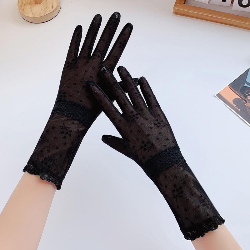 Sunscreen gloves summer thin ice silk UV protection