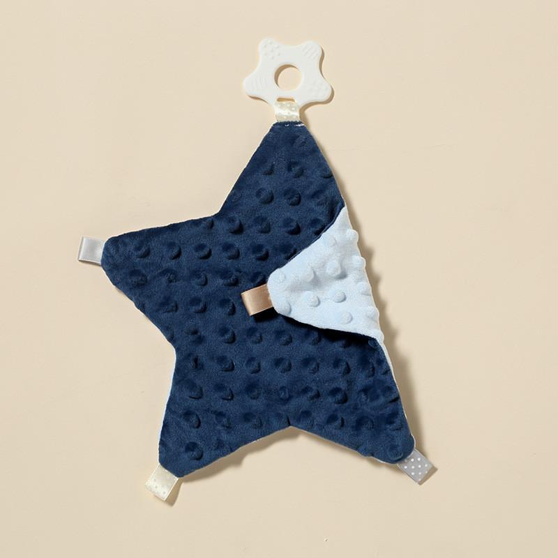 Coperta Morbida Rassicurante per Bambini a Forma di Stella con Presa Mordicchiabile per Aiutare il Sonno