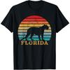 Florida State Animal Retro Sunset Panther T-Shirt