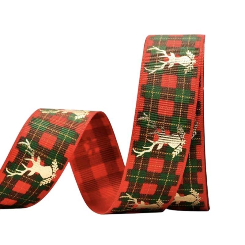 Elegant Förpackningsband för Festdekoration Jul Polyestertyg Band