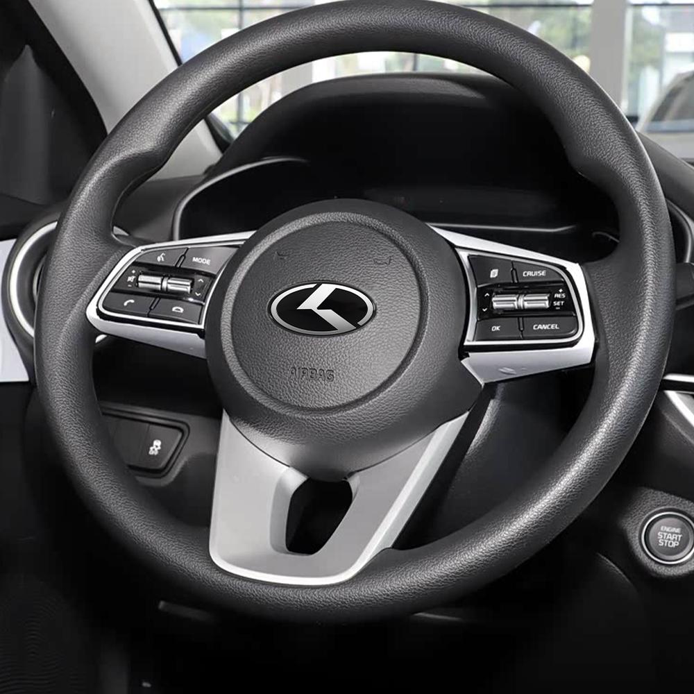 Cmvuzf1 6.1x3.2cm Car Steering Wheel Center Badge Emblem Sticker For KIA K2 K3 K5 K7 K9 KX3 Stinger Forte Sorento Sportage R Rio Soul