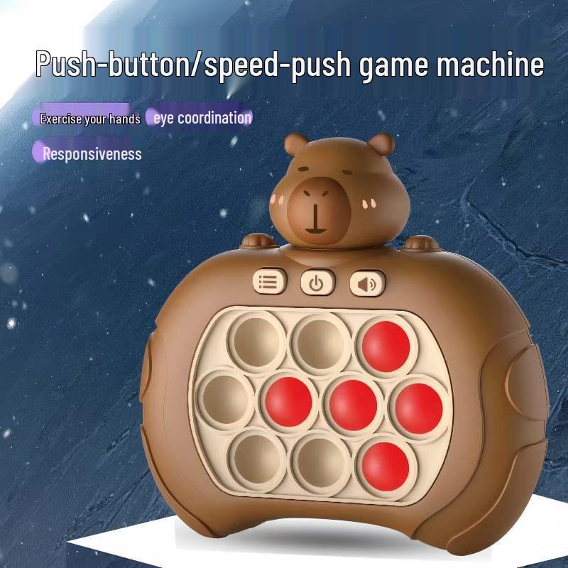 Internet Celebrity Push-Button Rhythm Game: Children's Educational Whack-a-Mole Logic Toy