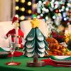 Non-Slip Base Christmas Tree Coasters Foldable Dish Mats Christmas Gift Bowl Mats  Christmas Party