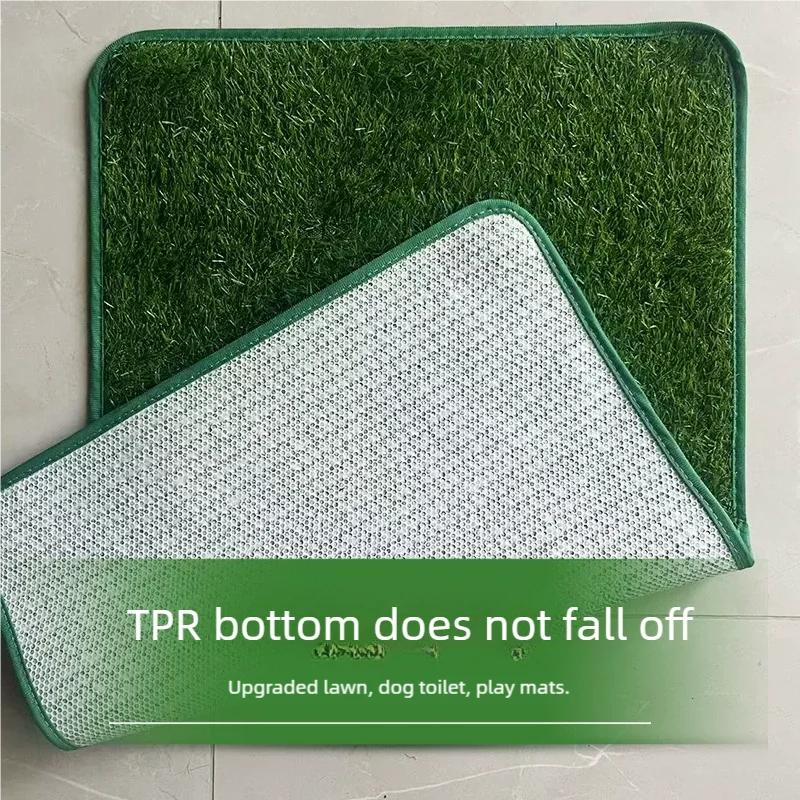 Dog Potty Grass Mat Reusable Washable Non Slip Pet Toilet Pad Artificial Turf Carpet For Puppy Cat Indoor Outdoor Training